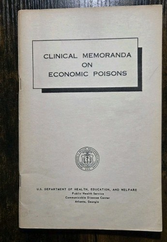 1956 US Dept Health Communicable Disease Economic Poisons Environmental Research