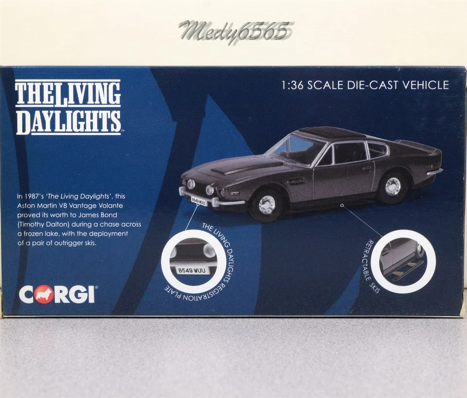 Corgi James Bond "The Living Daylights" Aston Martin V8 Scale1/36 - Image 2 of 4