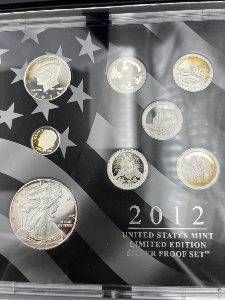 2012 8 Coin Limited Edition Silver Proof Set OGP - Image 3 of 4