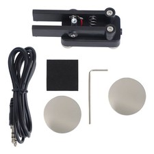 Compact Dual Paddle CW Key for Morse Code with Accessories and Magnetic Base