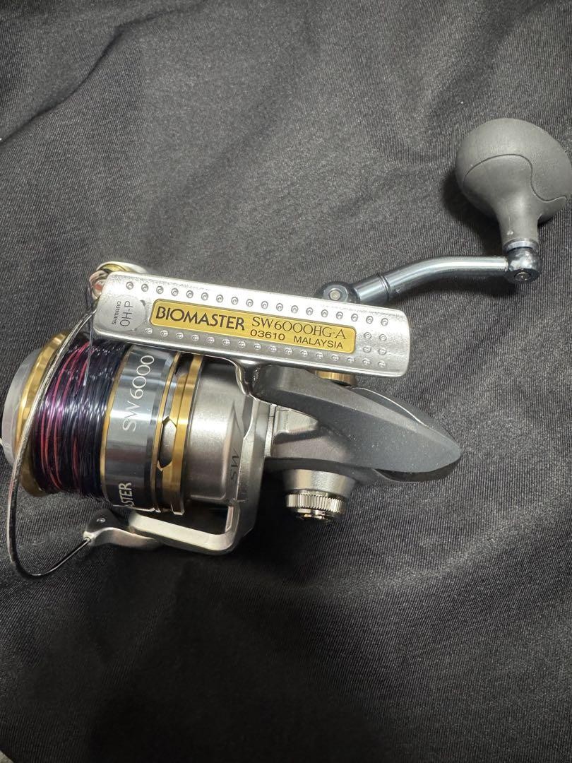 リール taman SHIMANO BIOMASTER SW6000HG SHIMANO 16 Biomaster SW 6000HG Spinning Reel Used with Box F