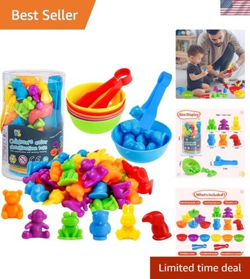 Durable Counting and Sorting Animal Toys - Ideal Educational Gift for Kids 3-6