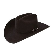 Resistol City Limits 6X Black Fur Felt Cowboy Hat Oval Sz 7 RFCTLM-75400770