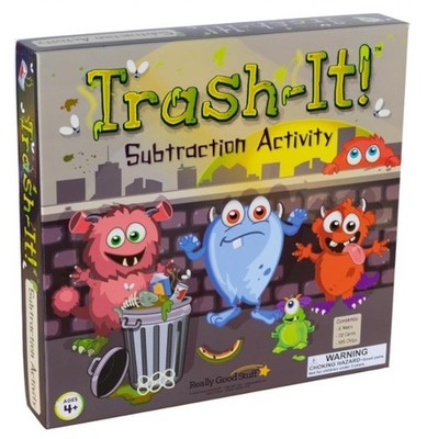 Trash-It - Subtraction Activity - 1 Game Really Good Stuff - NEW / SEALED