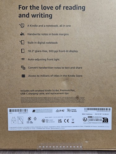 New Sealed 2024 Amazon Kindle Scribe Tungsten 32gb w/Premium Pen - Picture 3 of 8