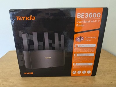Tenda BE3600 Dual Band WiFi 7 Router (RE3L)  3x1G Ports MLO, VPN, NFC