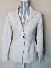 Ann Taylor Loft Knit Cardican Sweater Beige Sz XS Neutral Minimalist