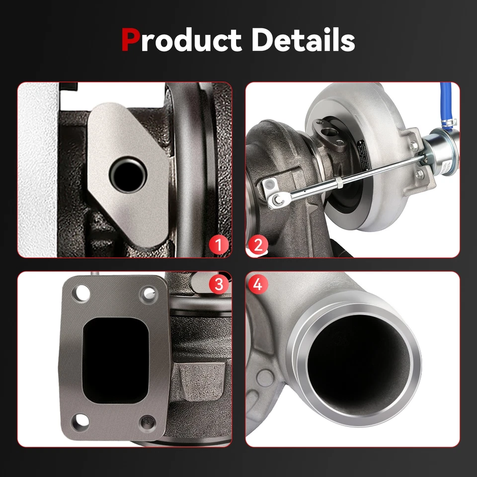 For 2003-2007 Dodge Ram 3500 Cummins 5.9L HY35W HE351CW Turbocharger 4043600 Foto 2 de 4