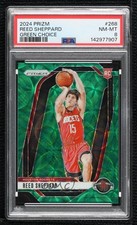 2024-25 Panini Prizm Choice Green Prizm 3/8 Reed Sheppard #268 PSA 8 3s8