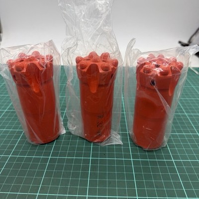 BB-R32-48-B-0 R32 48mm 3pcs Ballistic Button Drill Bit Mining Rock Drilling NOS
