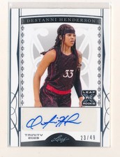 DESTANNI HENDERSON 2023 LEAF TRINITY #BADH1 AUTOGRAPH AUTO 23/49 *ATLANTA DREAM*