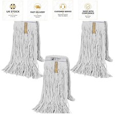 Commercial Grade Kentucky Mop Replacement Heads - 3 Pack for Efficient Cleaning
