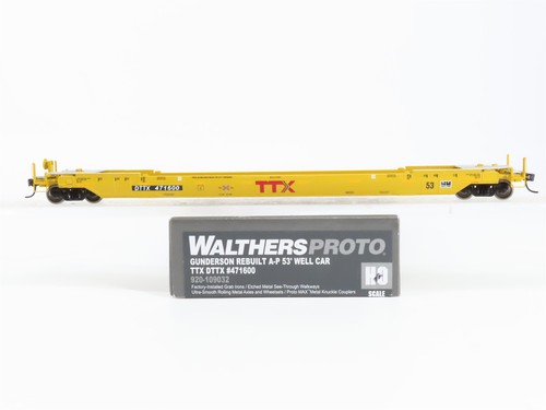 Coche bien RTR Walthers 920-109032 DTTX TTX 53' Gunderson reconstruido A-P 53' escala HO | Condition: Used