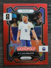 2026 Panini FIFA Monopoly Prizm World Cup Kylian Mbappe #7 France Red Prizm