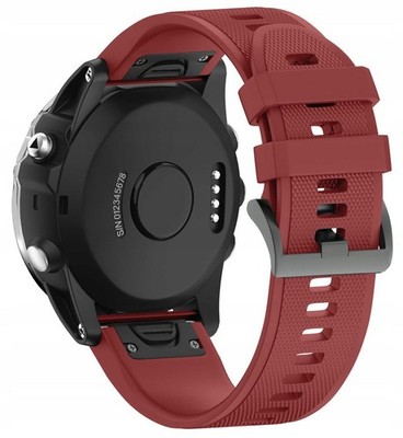 Bordeauxrot Silikonband für Fenix 7s Solar, Quickfit 20mm