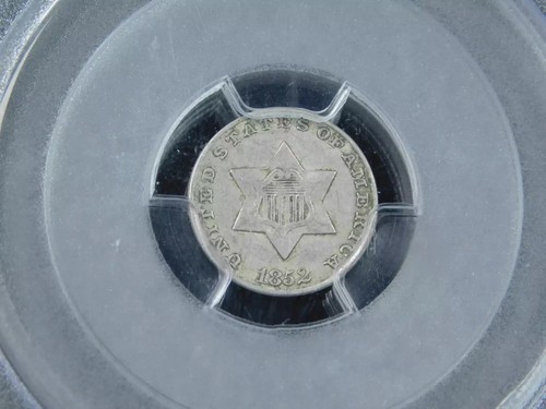 1852 3CS Three Cent Silver - PCGS XF45 - Picture 3 of 4