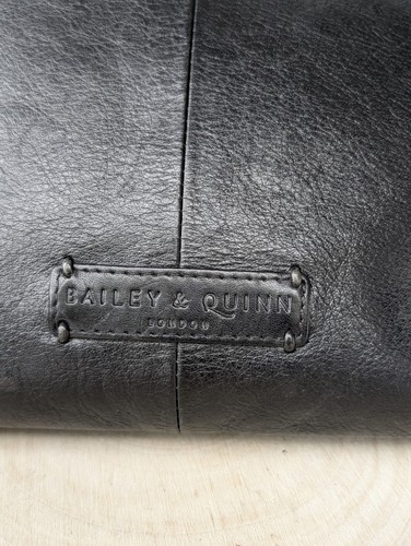 Bailey & Quinn black Leather messenger satchel crossbody shoulder bag - Picture 8 of 18
