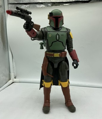 Disney Star Wars Power Force 10'' Boba Fett Talking Action Figure Tested Working