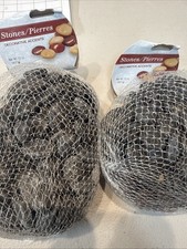 2x Decorative Accent Stones Dark Pebbles 2 lb Bag Vase Filler Terrarium Craft