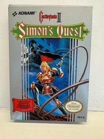 Castlevania ll Simon's Quest Nintendo NES 1987 Complete in Box CIB! L@@K!