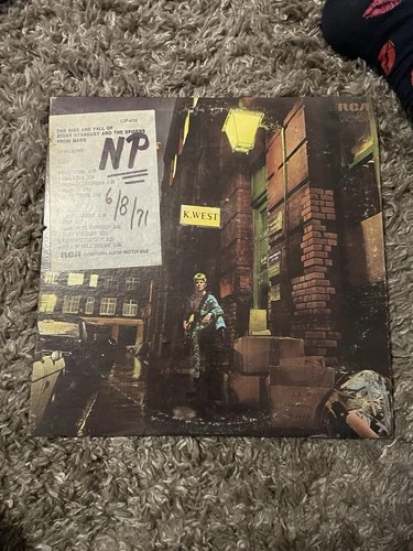 David Bowie the Rise and Fall of Ziggy Stardust Vinyl LP Record, Vintage