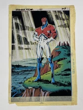 Excalibur 5 Back Cover Color Separation Films 3M Comic Cover Production Art