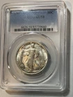 1945-S Walking Liberty Half Dollar Bright White PCGS AU58