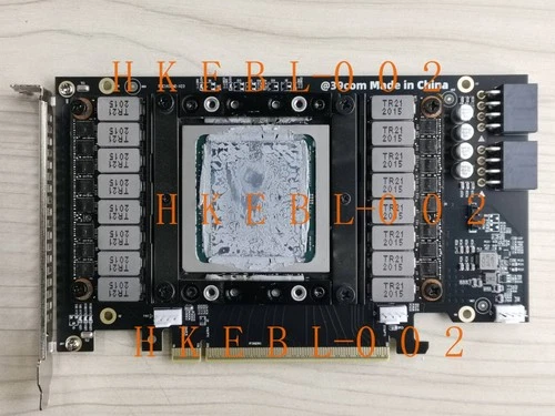 NVIDIA Tesla V100 32GB GPU SXM2 with GPU SXM2 To PCIE Adapter Card