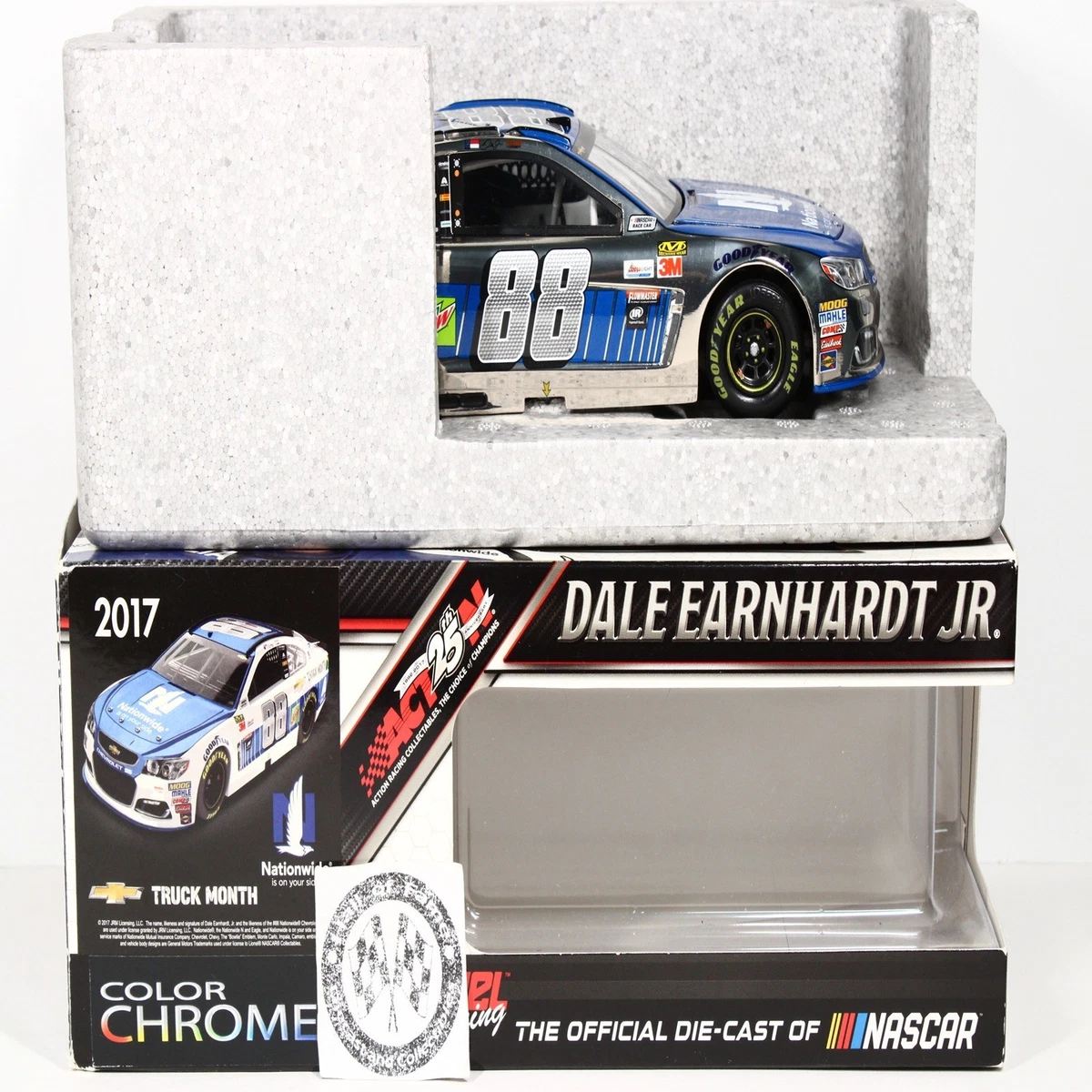 Dale Earnhardt Jr #88 Prototype 2017 - Couleur Chrome Gris Fantôme - 1/24