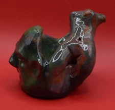 "St. Elmo's Dream 2" - Abstract Original Clay Sculpture. Hand made & glazed.