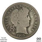 1915 S Barber Dime X-1660