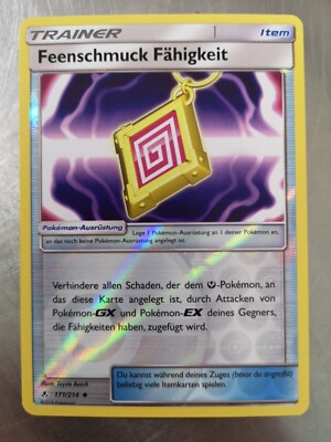 Feenschmuck Fähigkeit UNB 171 / 214 Reverse Holo Kräfte Im Einklang 