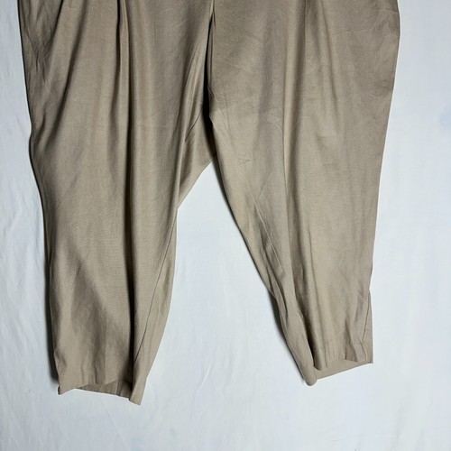 NWT Calvin Klein Womens Career Pull On Dress Pants Soft Linen Blend Plus Size 2X - Picture 4 of 13
