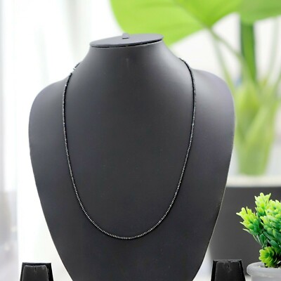 Zertifiziert 18.00 Karat Black Diamond Perlenkette 66cm AAA ! Jahrestag Geschenk