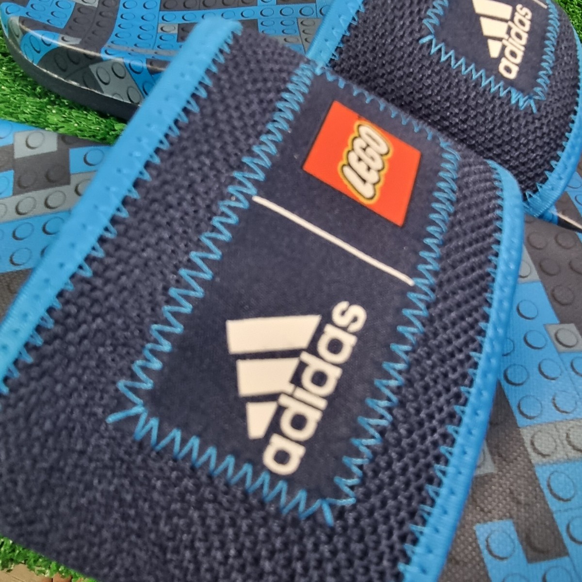 Adidas Adilette Comfort X Lego Slides Navy Blue Rush Men 7 
