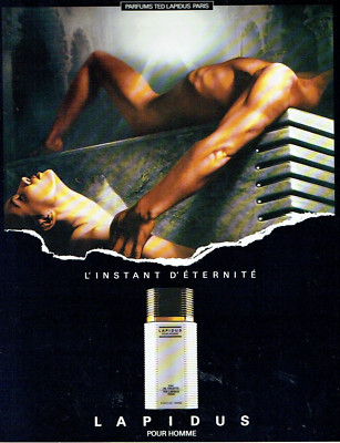 Advertising 1123 1989 Ted Lapidus the Moment Eternity Man Water To