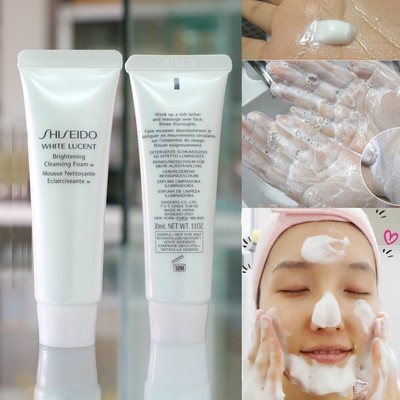 white lucent cleansing foam