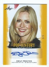 EMILY PROCTER 2012 LEAF Pop Century GOLD Autograph AUTO #'d 1/1 CSI: MIAMI Actor