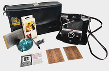 Vintage Polaroid Automatic 100 Land Camera W/Case Accessories