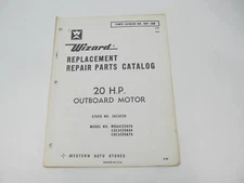 80P-58B 1966 Vintage Wizard 20 HP Outboard Repair Parts Catalog