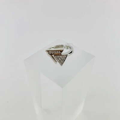 Guess Ring Damen Damenring Silber mit Steinen Größe 56 NEU OVP Dreieck Muster - Bild 1 von 3