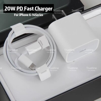 20W PD Quick Charger For iPhone 11 12 13 14 XR X USB C Data Cable Type C Adapter