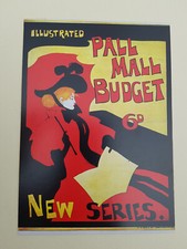 AK PALL MALL Budget Zigaretten Werbung Reklame Jugendstil 1900 1970 Rauchen Frau