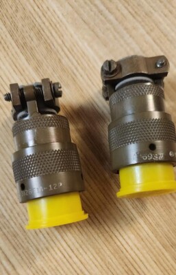 Lot of 2 - Burndy Bantam MS3126F14-12 connectors