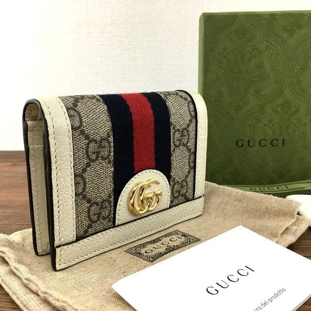 Gucci compact Wallet 523155 Ophidia white 96 124167 eBay