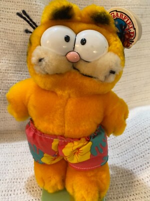 Vintage Garfield Plush Stuffed Animal/Toy.Wave Rider. With Tag