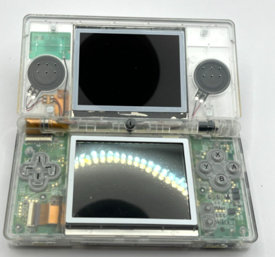 Nintendo DS Lite Console Clear Custom Transparent Clear w/ Stylus