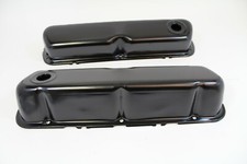 1962-85 Sb Ford Valve Covers 260 289 302 351w V8 Replacement Steel Black Edp