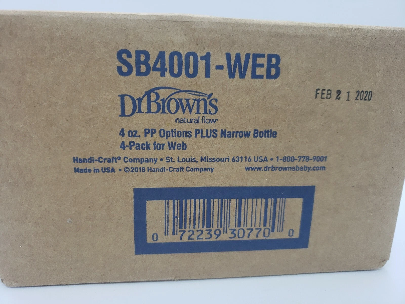Dr. Brown's Options+ Baby Bottle, 4 Ounce (Pack of 4) 4 Ounce Narrow Bottle
