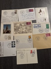 10 Timbre France Lot de FDC enveloppes ou Oblitérations à date commémorative